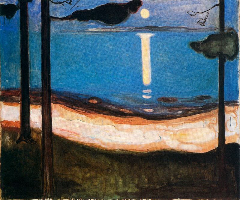 edvard munch moon light 1895